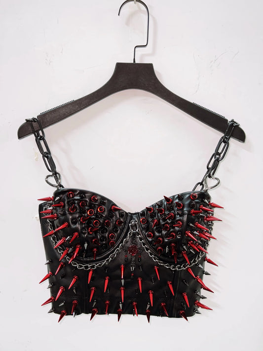 Cross Tops e girl clothes Gothic Tank Tops Punk Tank Tops  vintage tops y2k clothes y2k crop top gothic clothesRivets Tank Tops